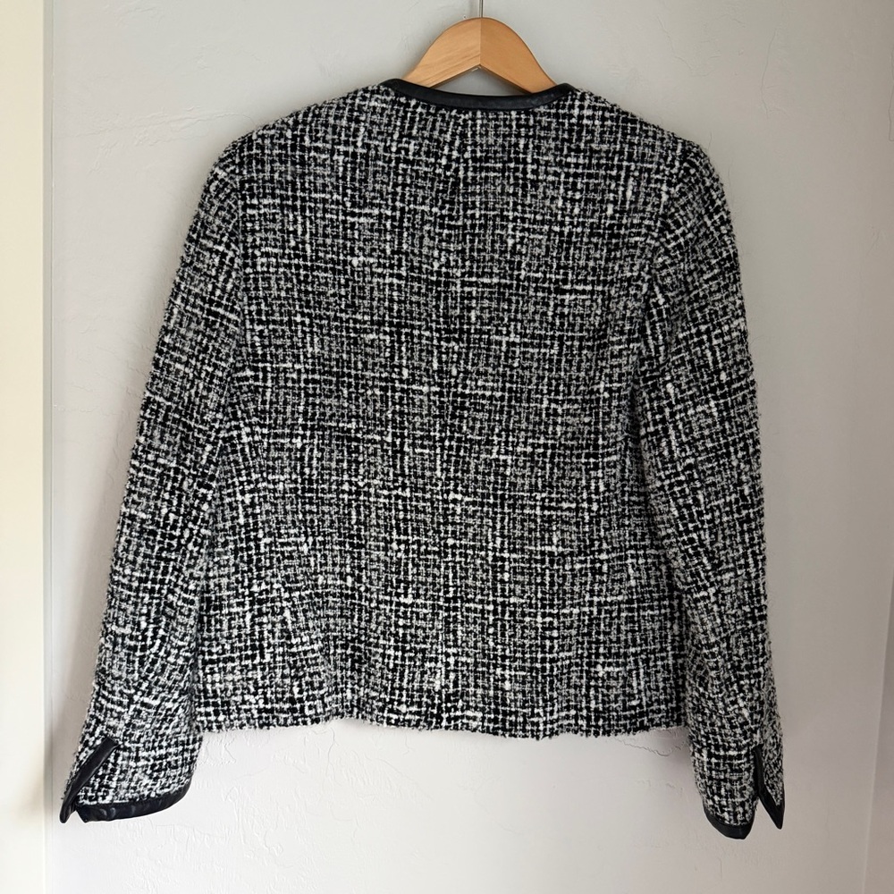 Jones New York Signature Black and White Tweed Jacket Size 12 - Picture 2 of 11
